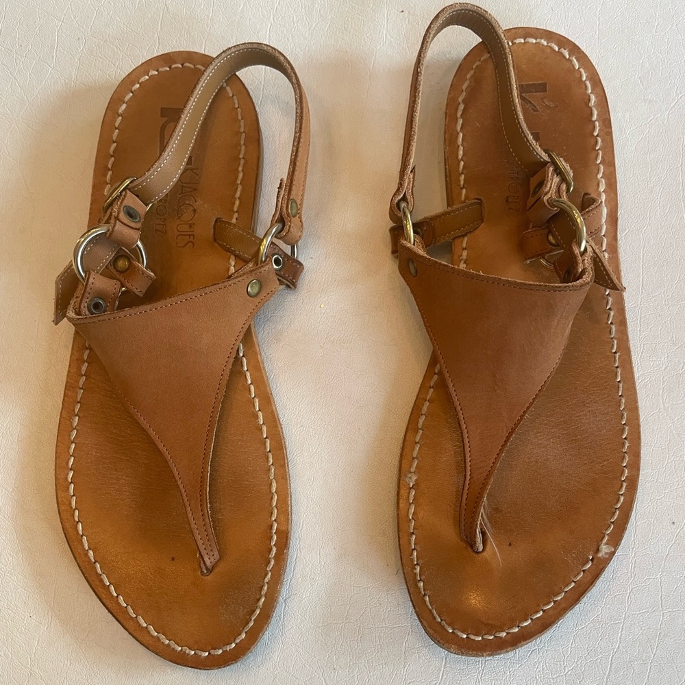 K Jacques Dionysos leather sandal - 37